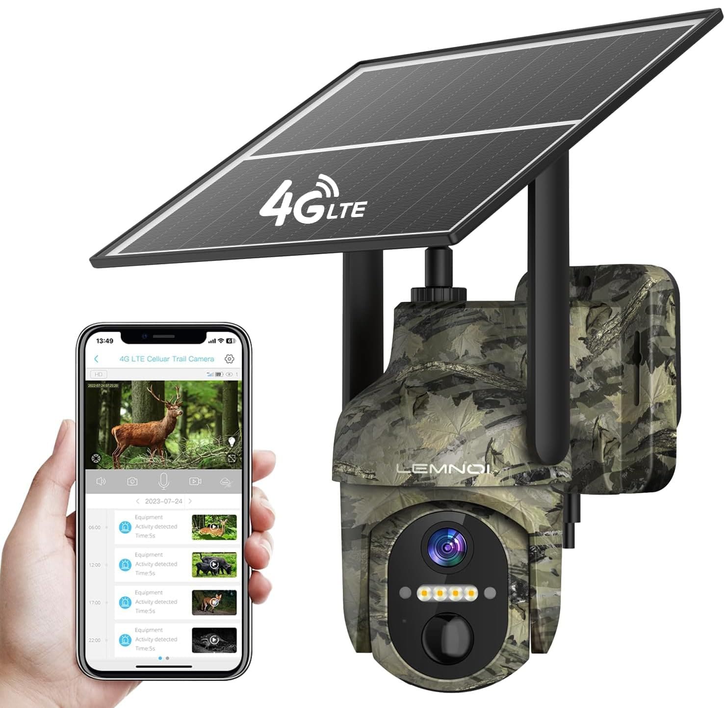 Une caméra 4G solaire Chinoise commune et son contrôle mobile temps-réel