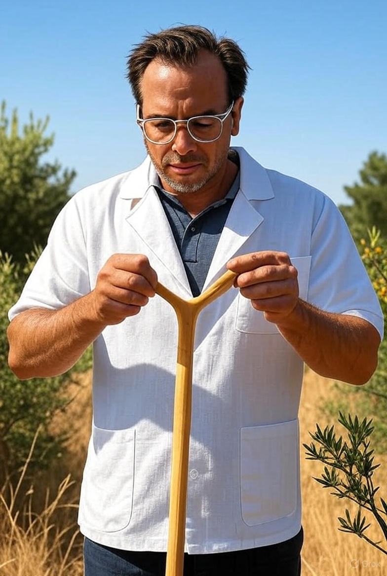 Stanislas FLUIDE parcourant le Domaine Saint-Antonin