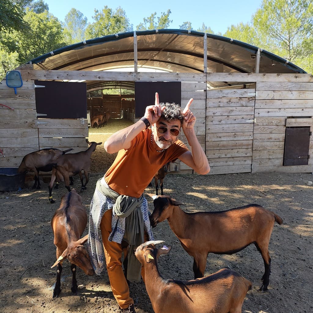 L'acteur François ROCQUELIN, en visite à la Chevrerie Saint-Antonin, lors des Journées du Patrimoine 2022