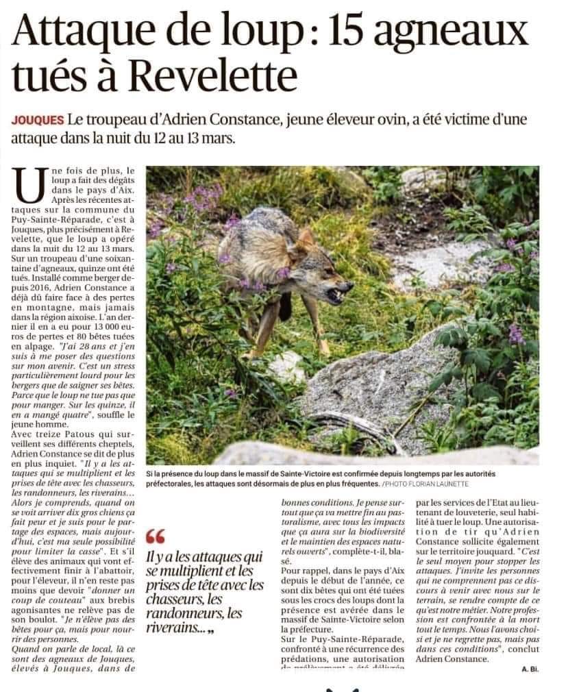 Article de "La Provence" du 17 Mars 2024.